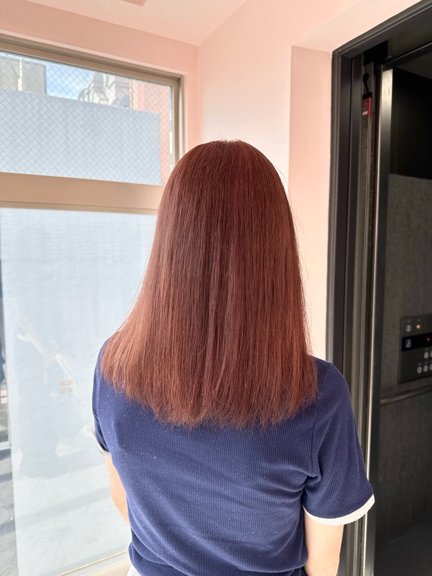 セミロング ヘアカラー トリートメント モテ艶🪄ベージュ カラー🧸RUKAのヘアスタイル
