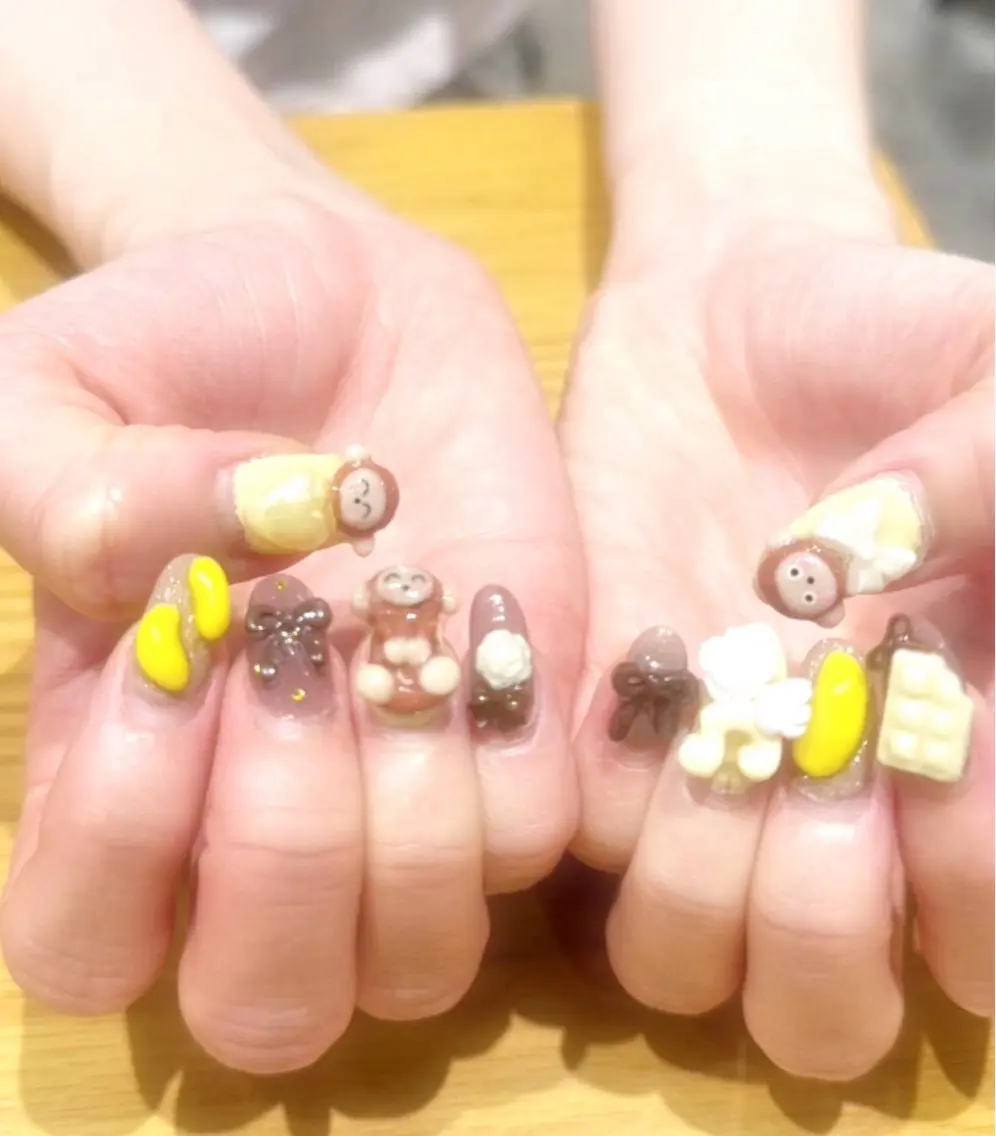 ネイル ジェルネイル 持ち込み りな 🐵🍌💅のネイルデザイン