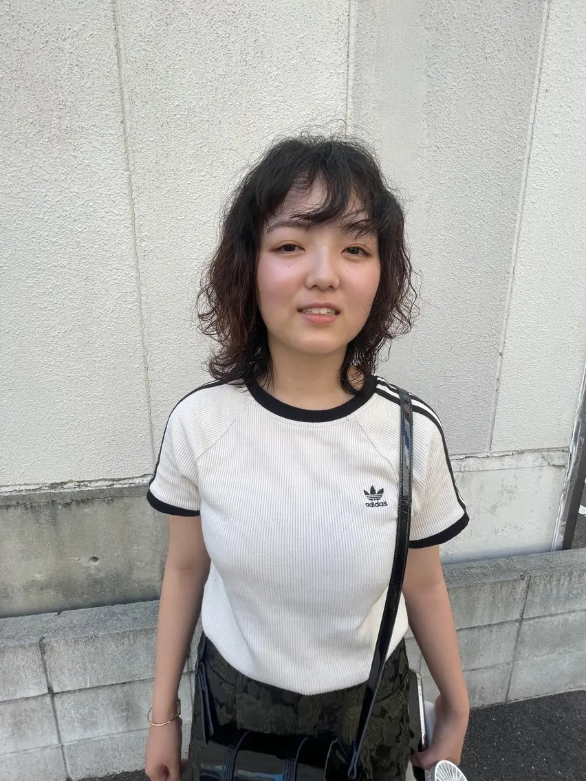 ミディアム パーマ ミディアムパーマ ストレートパーマ カット パーマ トリートメント ayane⭐️ボブ・ ショート・パーマのヘアスタイル