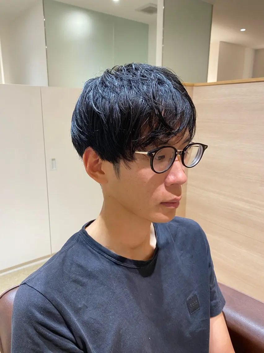 ショート メンズ カット メンズパーマモデル 大募集中のヘアスタイル
