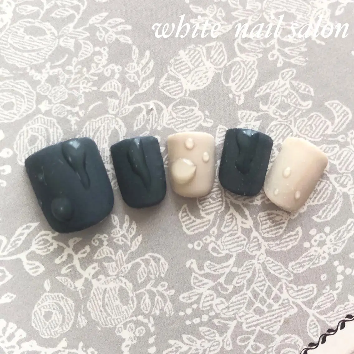 ネイル アートネイル フットネイル フレンチネイル ジェルネイル オフィスネイル フットネイル white nail salonのネイルデザイン