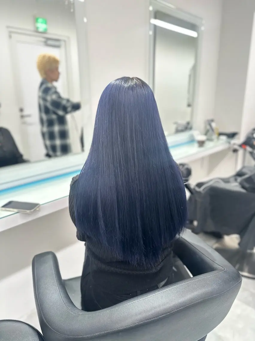 セミロング カラー ヘアカラー トリートメント ヘッドスパ ヘアセット ❄最強かわいいカラー ❄️MINA❄️のヘアスタイル