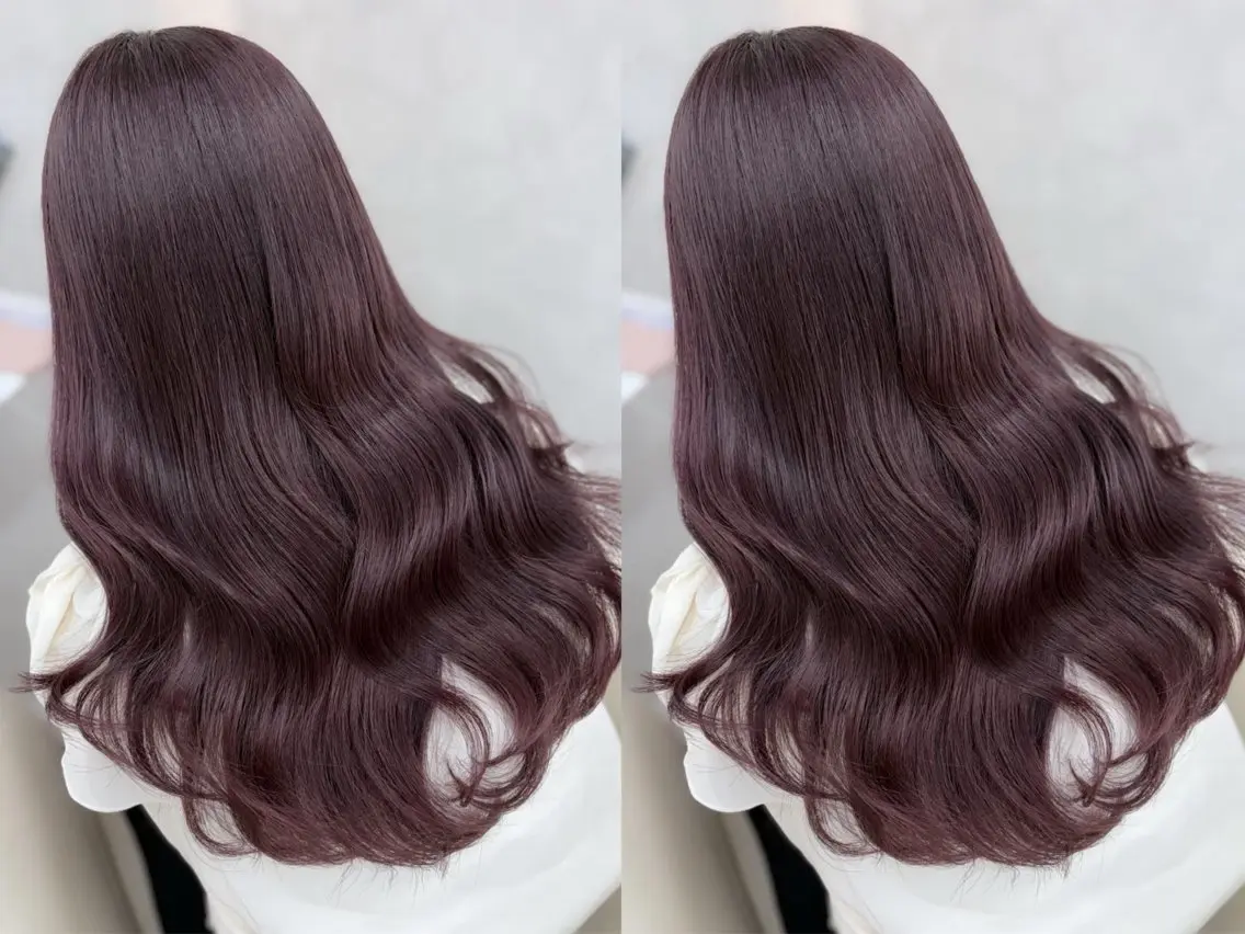 セミロング ピンクラベンダー ヘアカラー トリートメント 🫧神田桃歌🫧 赤羽/ワンカラー🦋のヘアスタイル