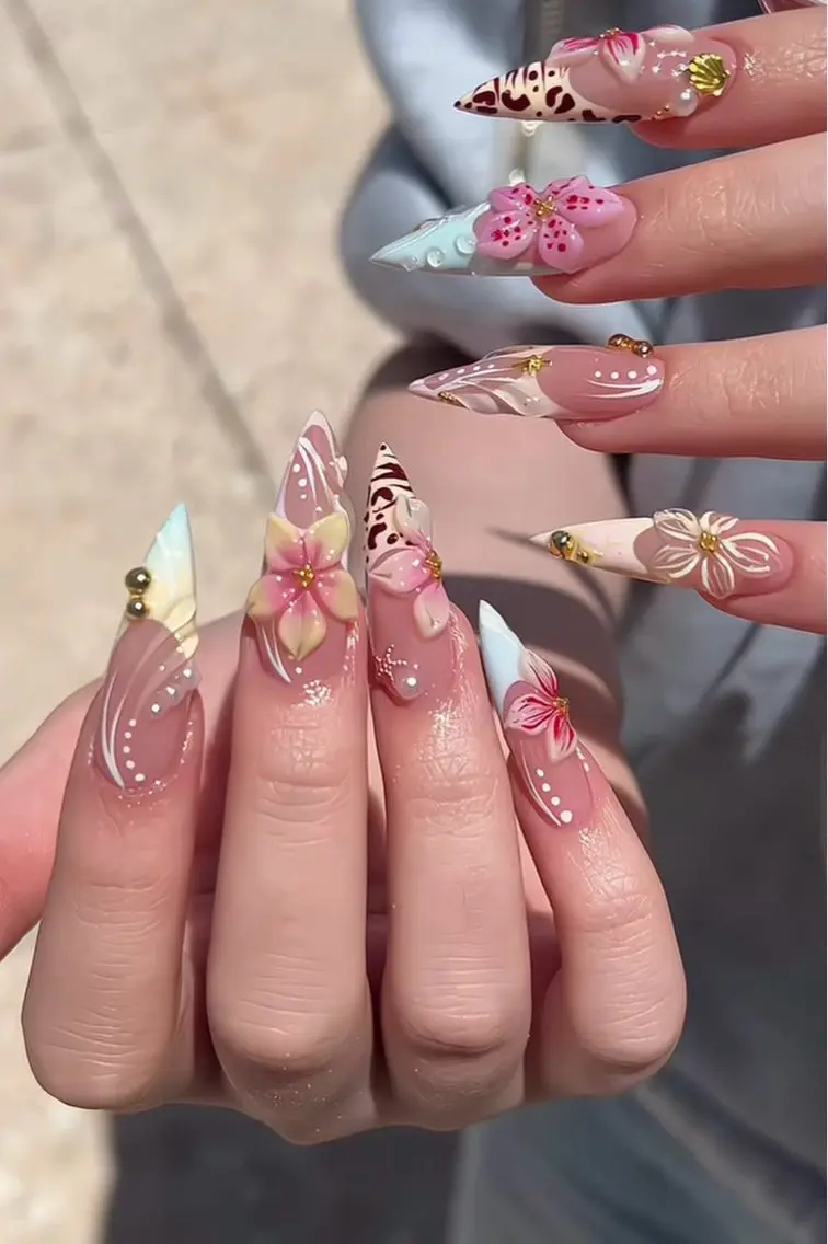 ネイル アートネイル 韓国ネイル 持ち込み ニュアンスネイル 夏ネイル ハンドネイル Umee Nailのネイルデザイン