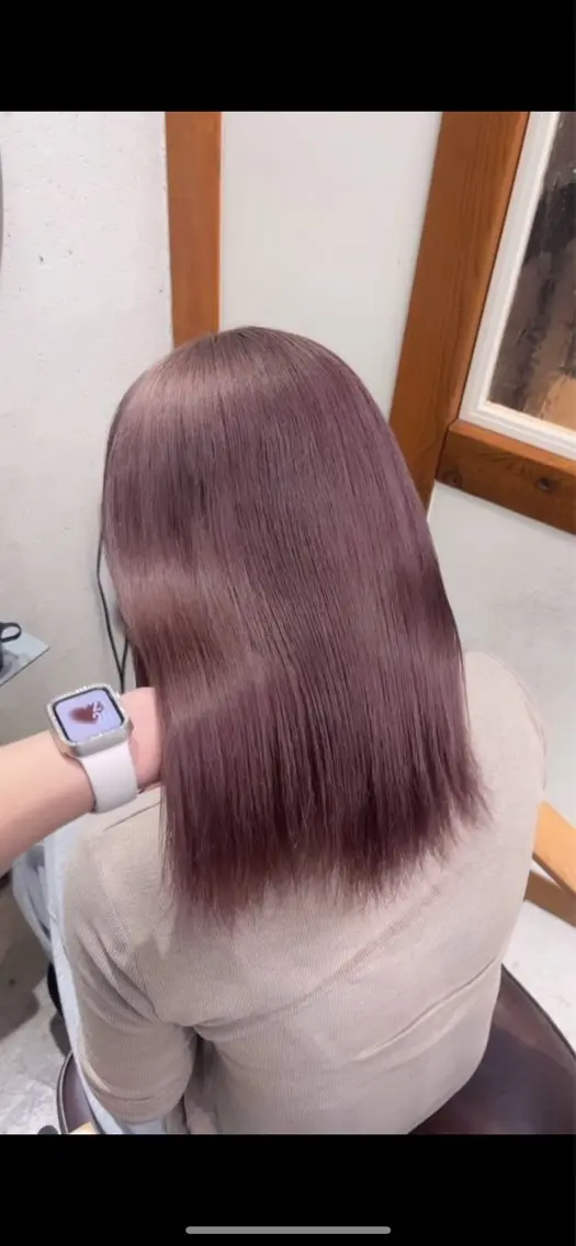 🎀minimo限定🎀全頭ブリーチあり(ケアブリーチ付き)ダブルカラー＋5stepトリートメントの写真
