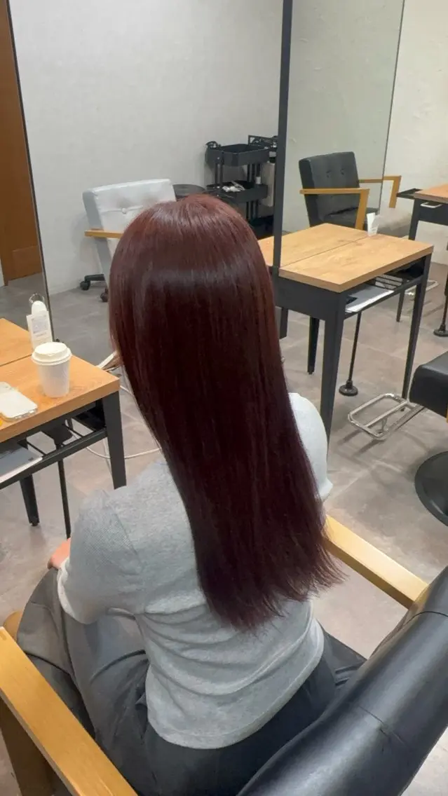 ロング カラー ブリーチ ブリーチなしカラー ピンクカラー sanaka / Minoriのヘアスタイル