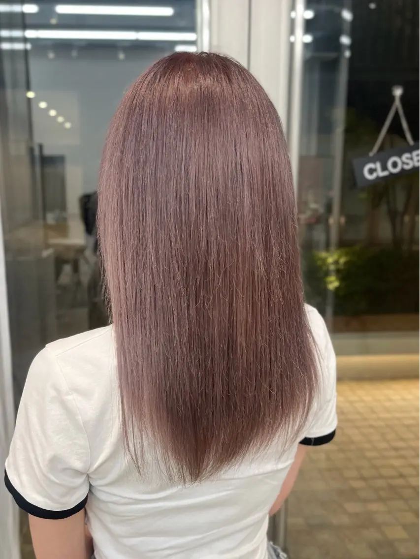 セミロング カラー ヘアカラー のあ/カットモデル/ ブリーチモデルのヘアスタイル