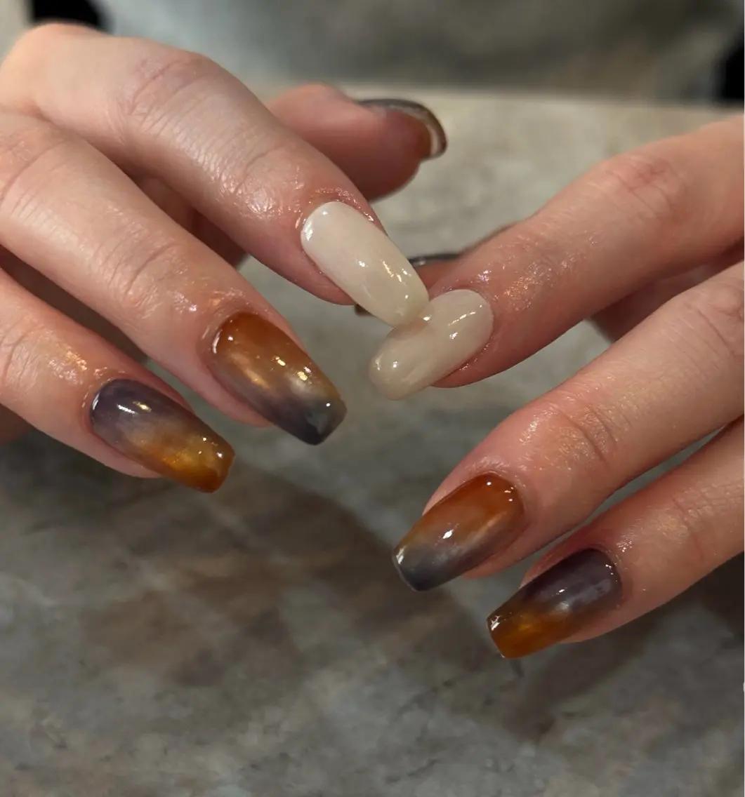 ネイル ニュアンスネイル ハンドネイル Blé nailのネイルデザイン