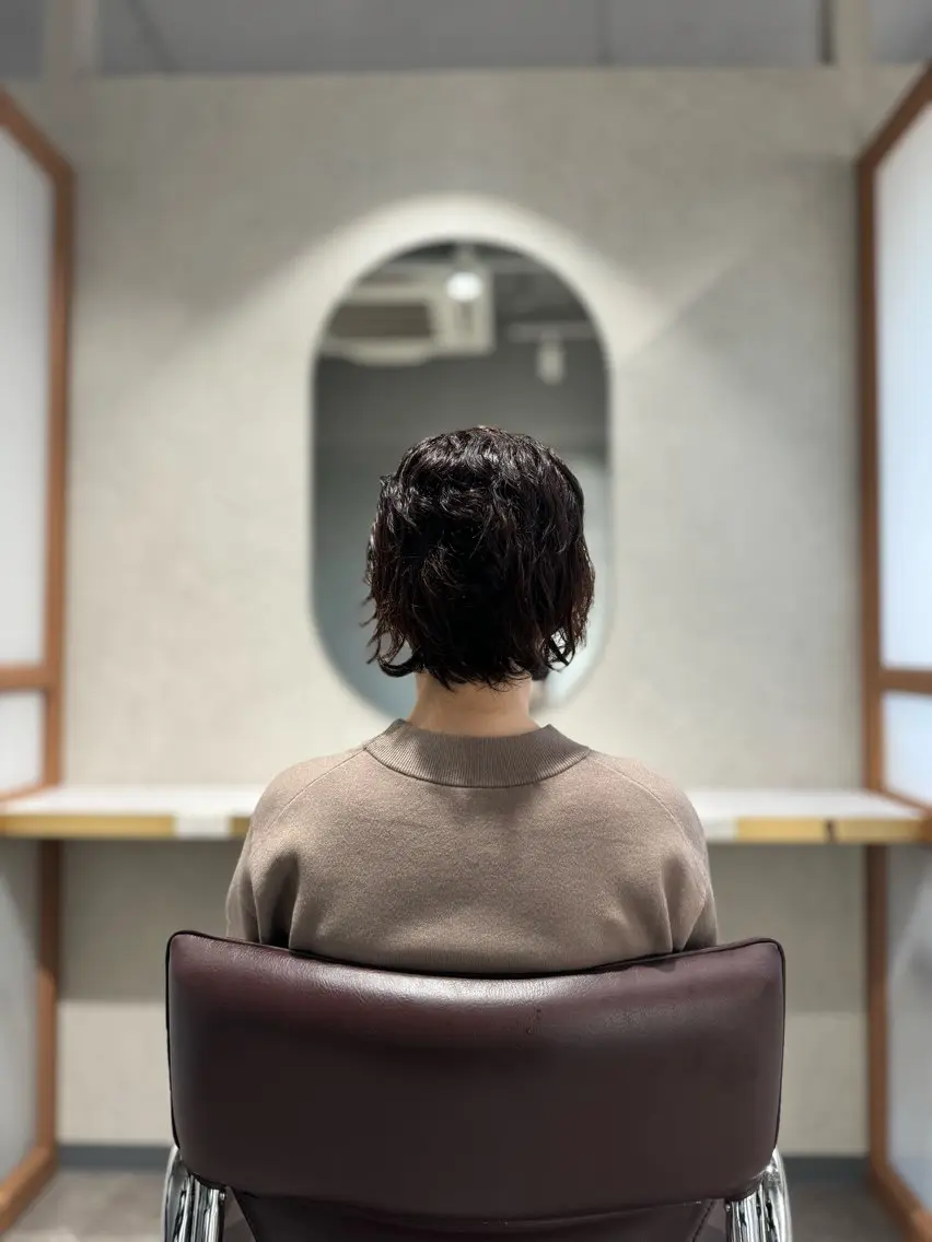 ショート カット くせ毛カット終着点 カワサキトオル溝の口のヘアスタイル