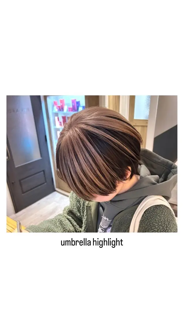 ショート カラー ブリーチ デザインカラー ヘアカラー トリートメント hiro【沿線で叶う 似合わせhair】のヘアスタイル