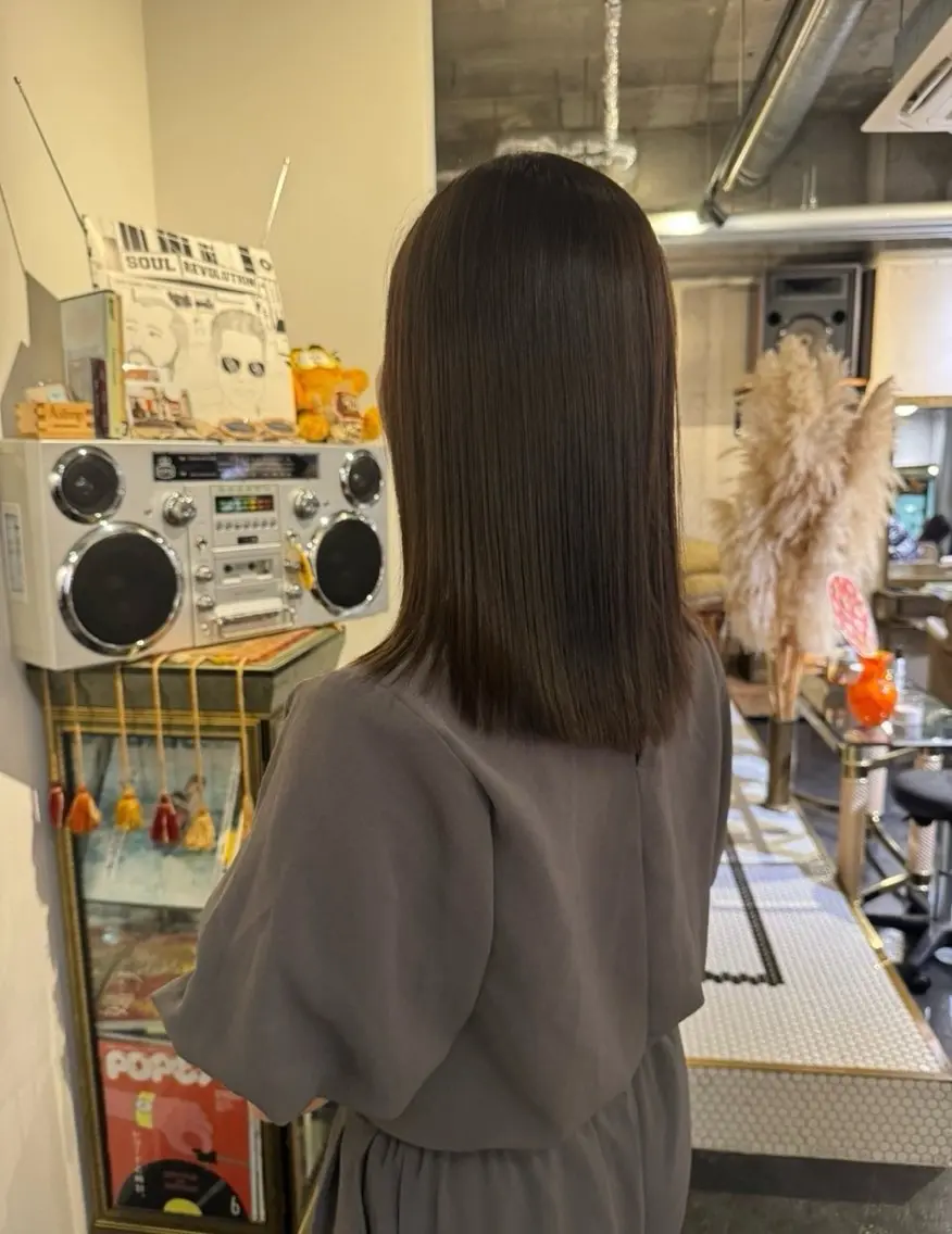 ワンカラー+蜂蜜トリートメントの写真