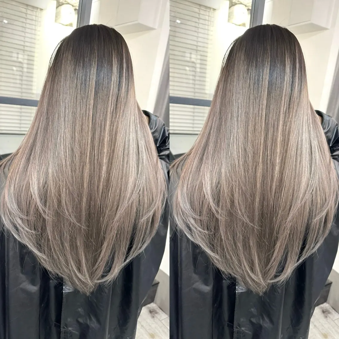ロング カット ヘアカラー トリートメント バレイヤージュ ボブ🌈ナツヤのヘアスタイル