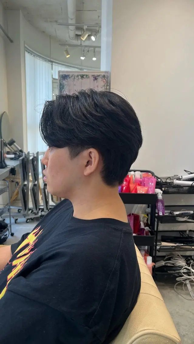ショート メンズ カット センターパート職人 柏/メンズ/ ハルキのヘアスタイル