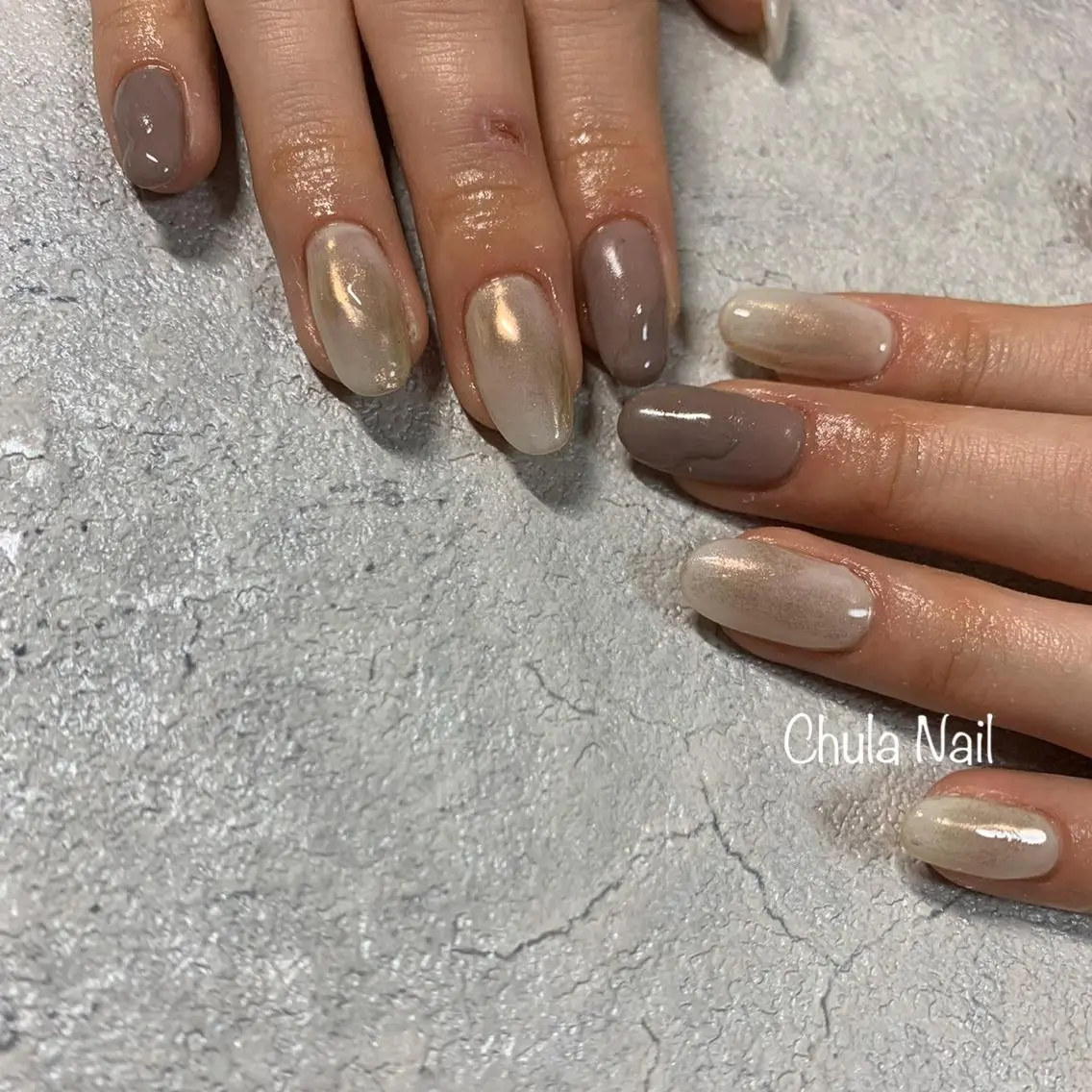 ネイル ニュアンスネイル ハンドネイル ëmma nail_ by chulaのネイルデザイン