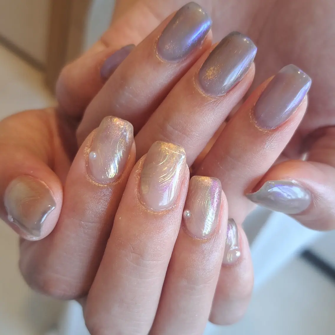 ネイル アートネイル ジェルネイル マグネットネイル ミラーネイル 持ち込み ハンドネイル Nail mood デザイン持ち込みokのネイルデザイン