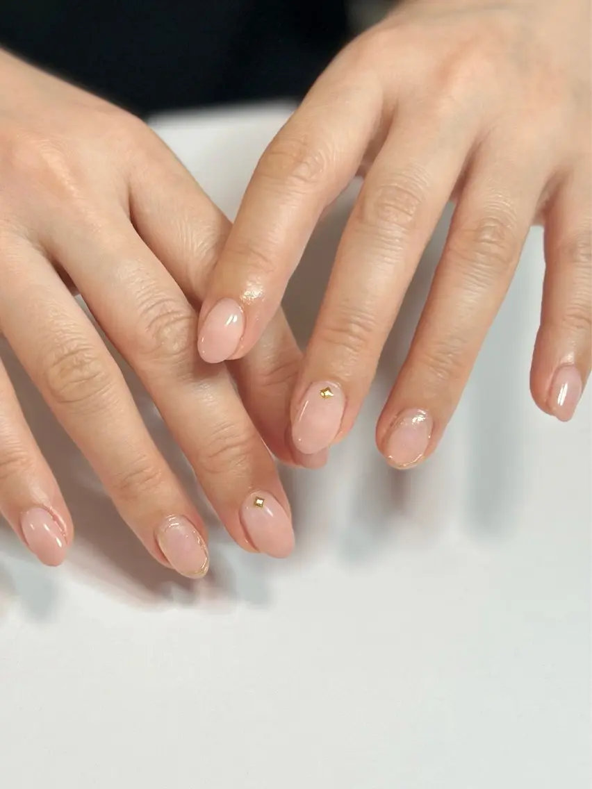 ネイル アートネイル ゴールド グラデーション ミラーネイル オフィスネイル ハンドネイル MIZUKI Felice浦和東口のネイルデザイン