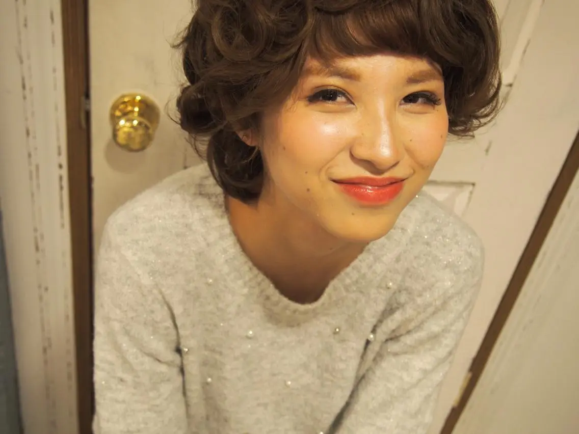 ショート ミディアム セミロング ロング ヘアアレンジ 【体験】韓国 メイク&ヘア天神のヘアスタイル
