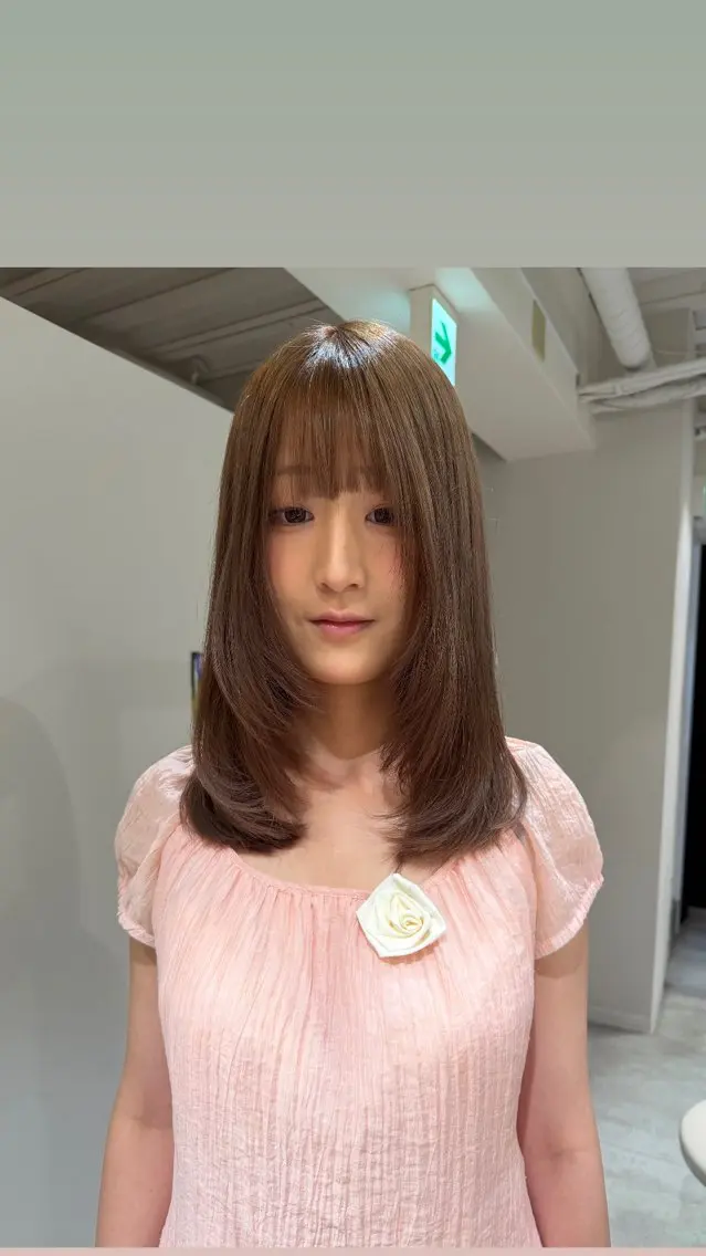 ミディアム カラー ベージュカラー ブリーチ ニュアンスパーマ /ボブパーマriseのヘアスタイル