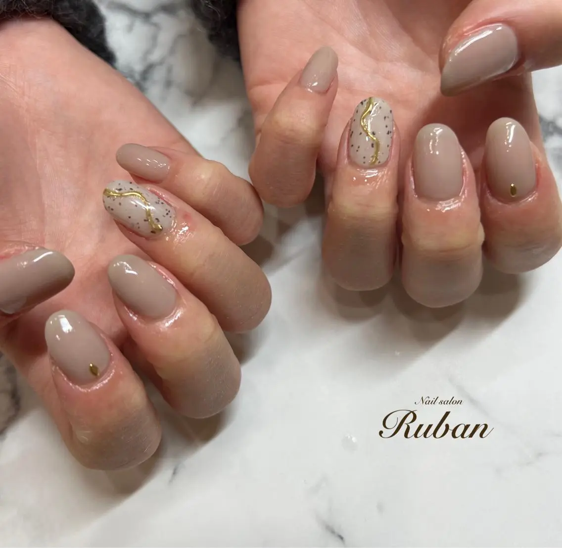 ネイル ニュアンスネイル シンプルネイル Nail salon Rubanのネイルデザイン