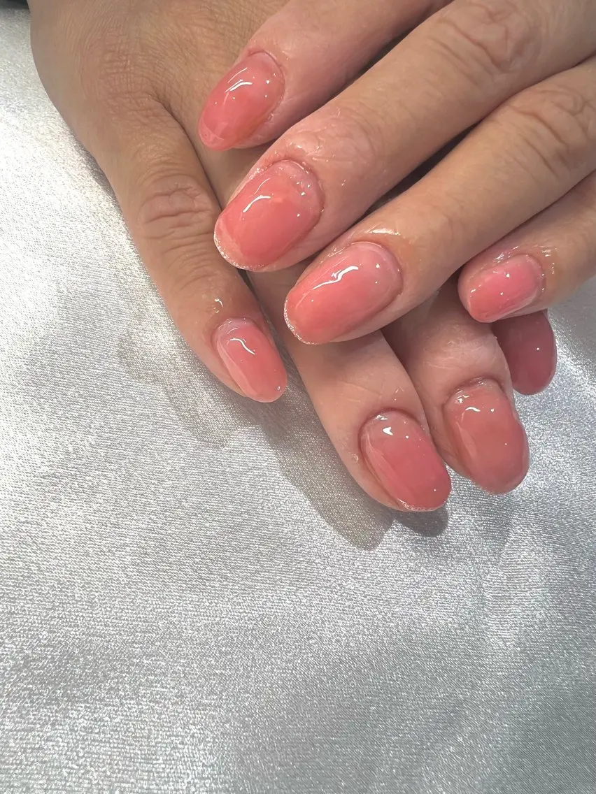 ネイル ラメ(グリッター) ワンカラーネイル CARIS nailはづきのネイルデザイン