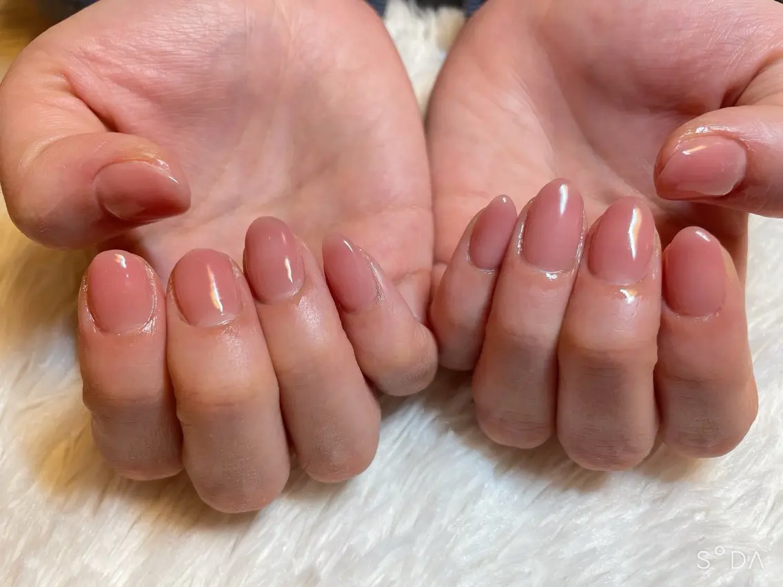 ネイル オフィスネイル ワンカラーネイル ピンク Betty❤︎ ネイル&よもぎ蒸しのネイルデザイン