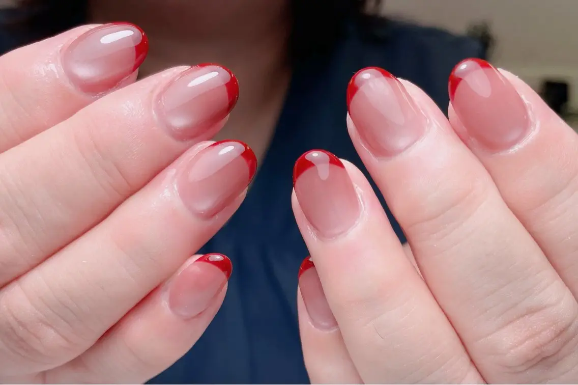 ネイル チークネイル 長さ出し フレンチネイル ジェルネイル 韓国ネイル 中野駅から2分 MEO NAILのネイルデザイン