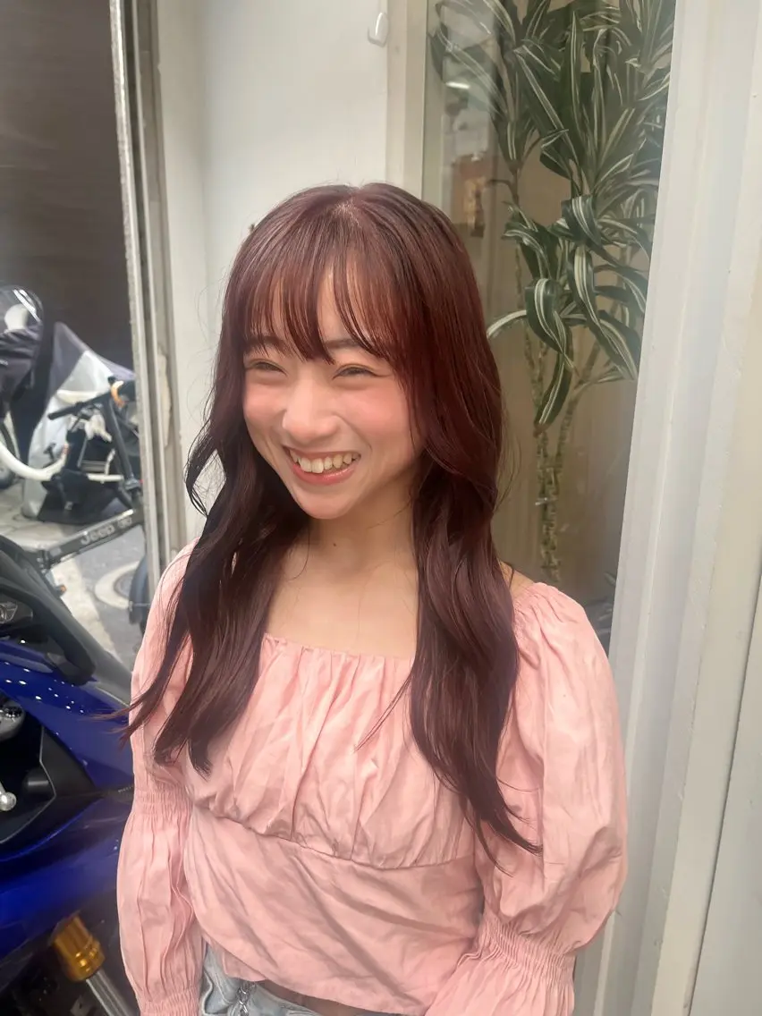 カラー ブラウンカラー ピンクカラー 髪質改善 カット ヘアカラー トリートメント 艶髪🥣透明感カラー 🫧前田奈津実のヘアスタイル