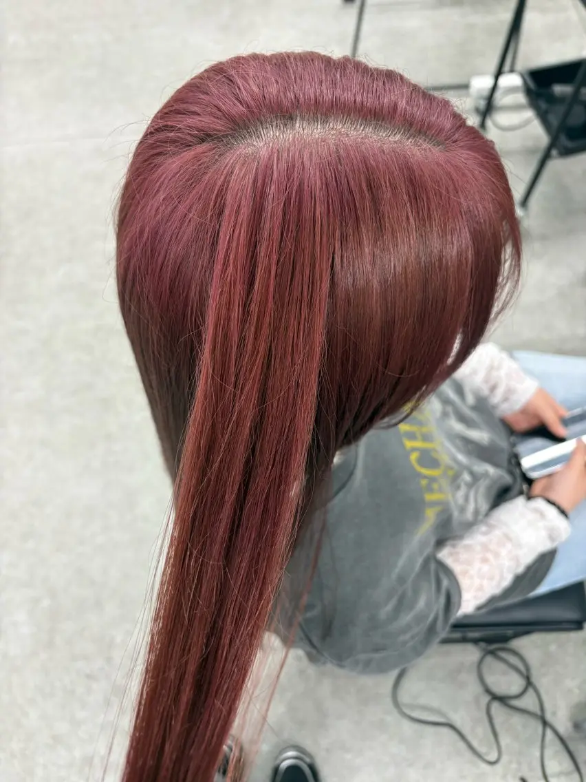 カラー ラベンダーカラー ピンクカラー ピンクラベンダー ヘアカラー 💎色落ちまで綺麗 寒色HARUKA💎のヘアスタイル