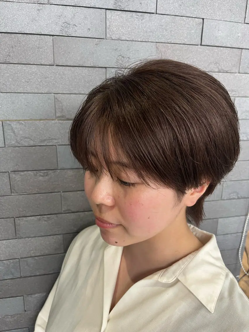 ショート カラー アッシュ ボブ カット ヘアカラー 浜松街中/駐車場有 マンツーマン小畑翔平のヘアスタイル