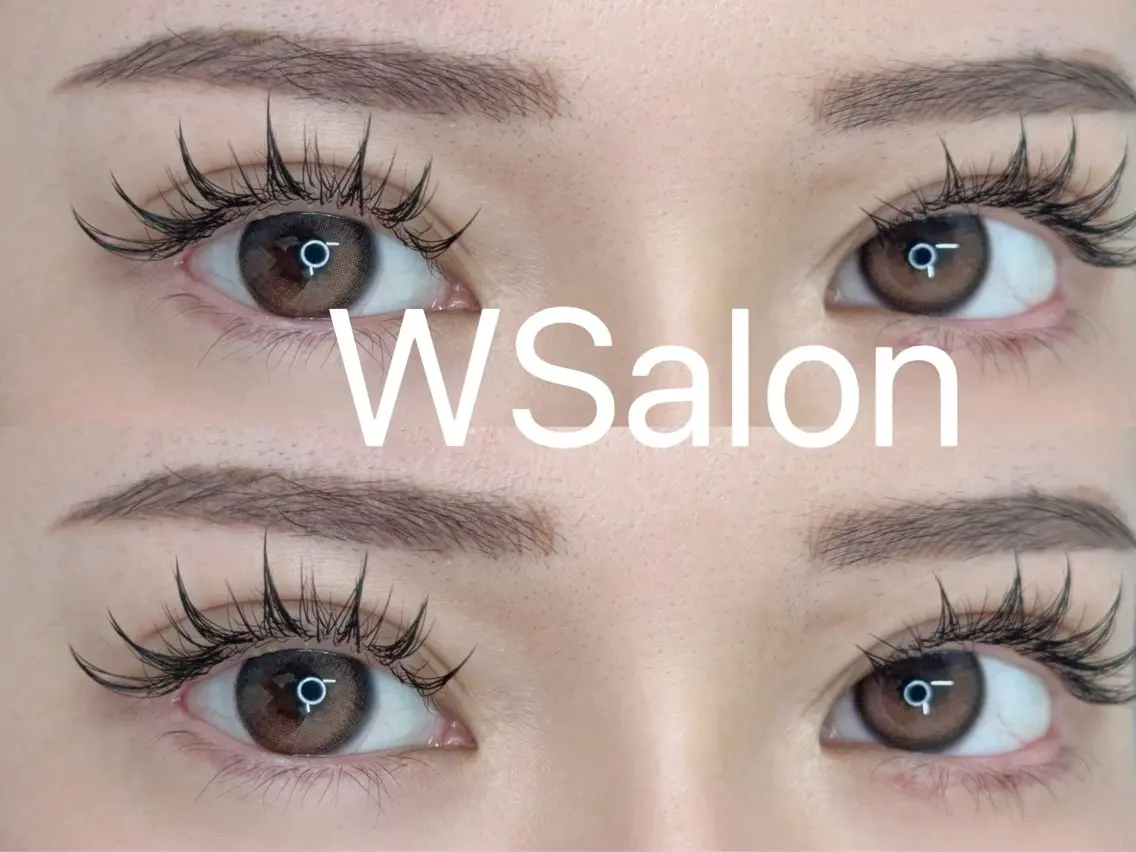 マツエク・マツパ 付け放題 バインドロック カラーマツエク フラットラッシュ 韓国風マツエク W Salon アイラッシュのマツエク・マツパデザイン
