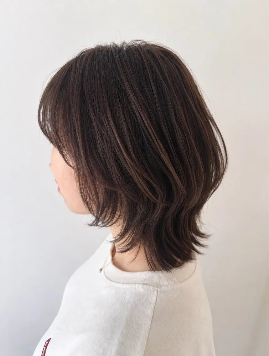 ミディアム ミディアムレイヤー レイヤーカット 高嶋拓也/宇都宮 /江曽島/クリーピーのヘアスタイル