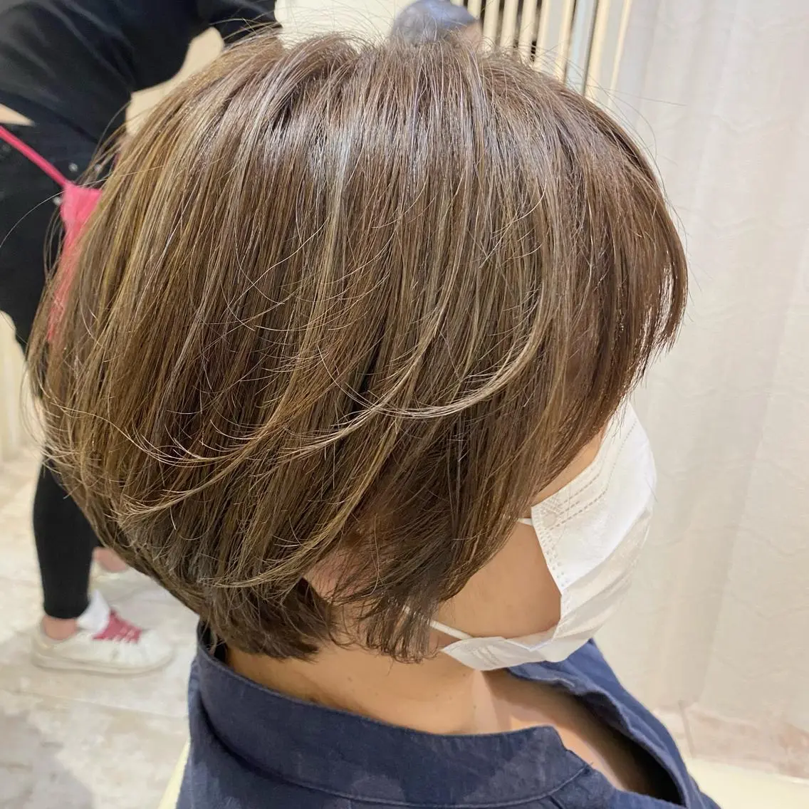 ショート カラー ショートボブ ボブ ショートヘア 酸性ストレート/ブリ ーチなしWカラー河本のヘアスタイル