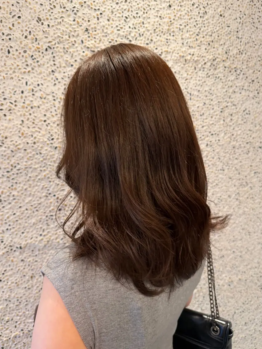 ミディアム カット ヘアカラー トリートメント 村田 未来のヘアスタイル