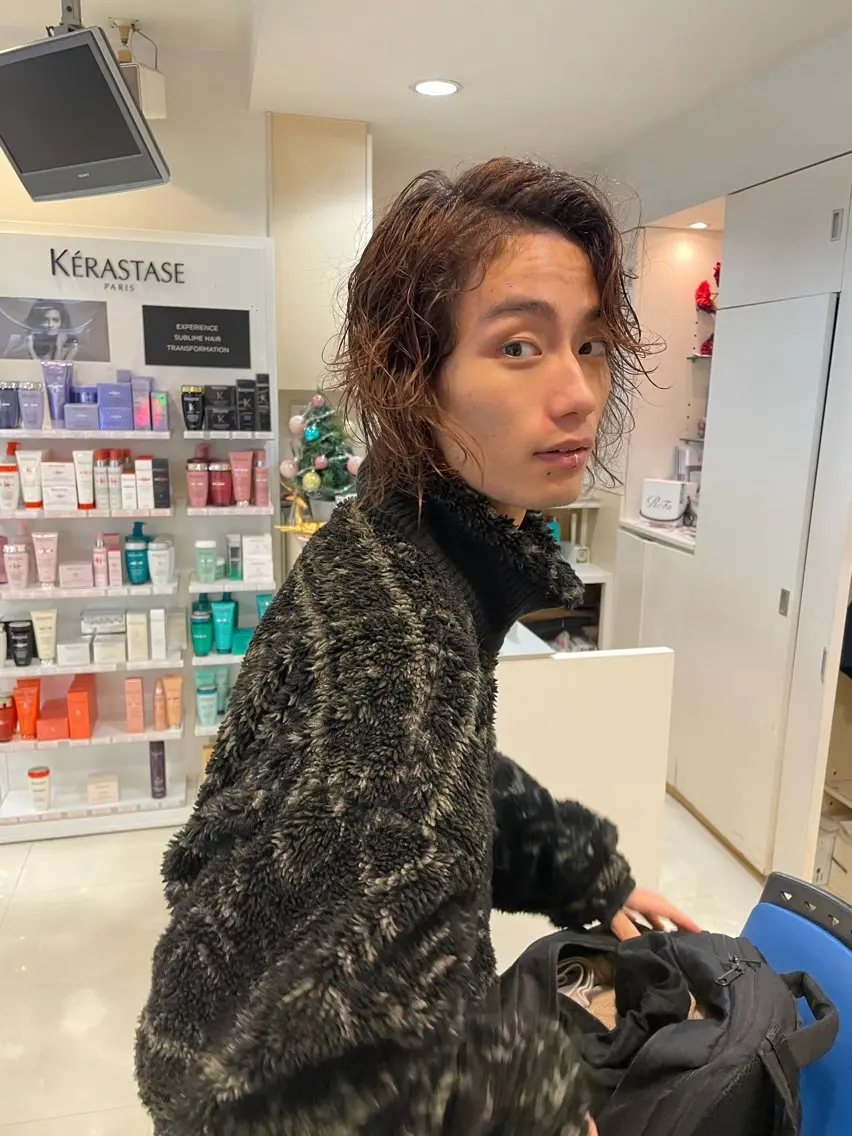 ショート カラー ブリーチ ブラウンカラー ブリーチなしカラー オレンジ オレンジブラウン ナナ/大阪心斎橋/ レイヤーカットのヘアスタイル