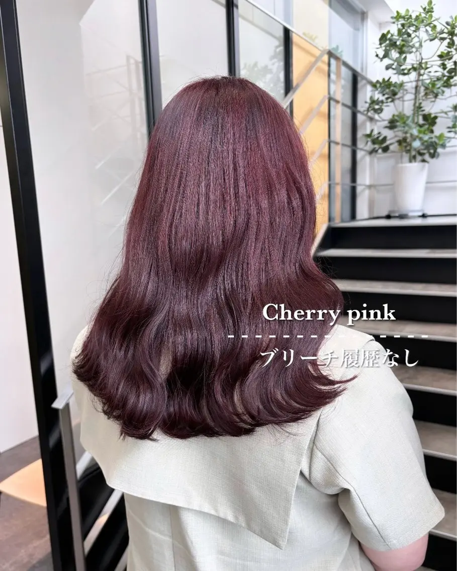 セミロング カラー 💗ガーリーヘア🎀 saki💗のヘアスタイル