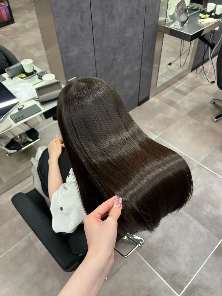 ロング カラー カット ヘアカラー トリートメント 🩶髪質改善/新宿 /saaya🩶のヘアスタイル