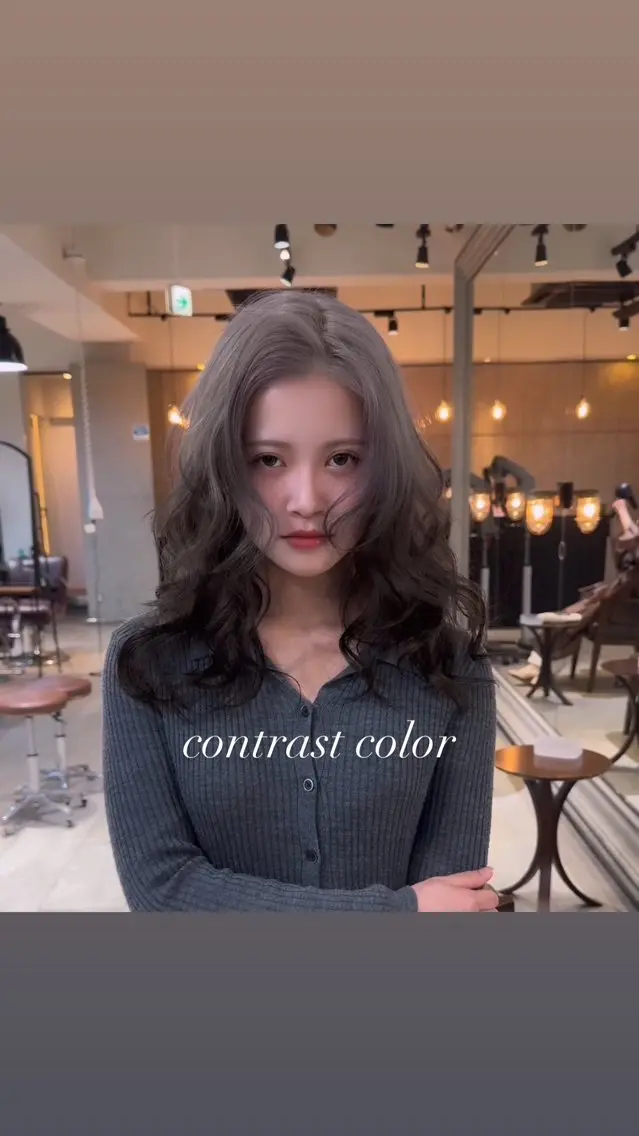 セミロング カラー カット ヘアカラー トリートメント ヘアセット 💜ハイトーン💛 マジカルかいちゃんのヘアスタイル