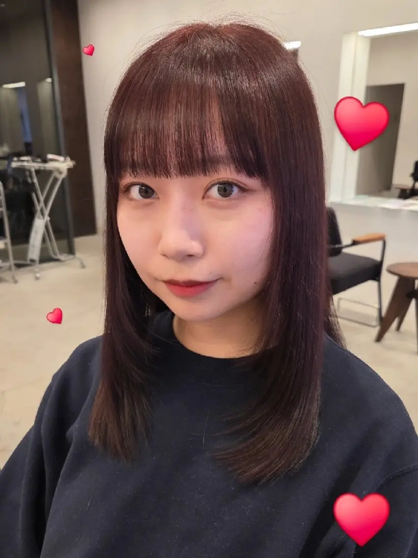 セミロング カラー coin□ yukaのヘアスタイル