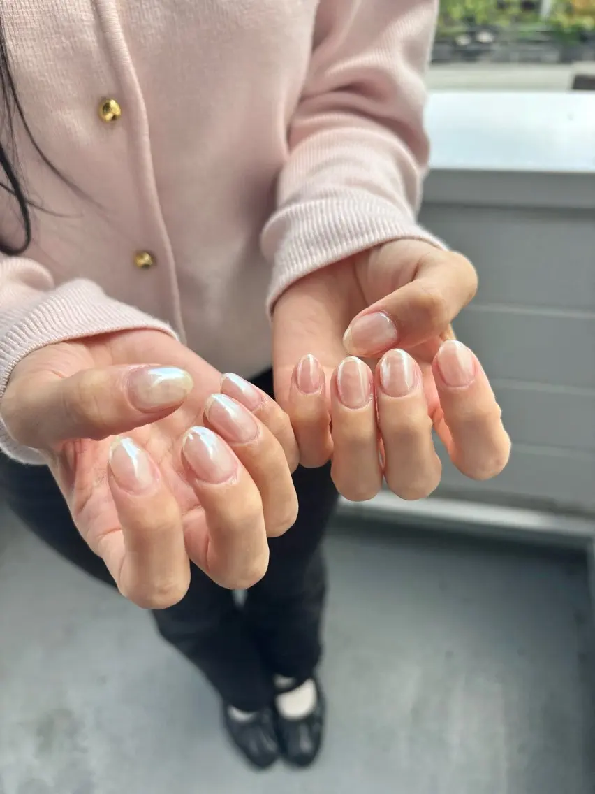 ネイル クリアネイル ハンドネイル ULL ikaのネイルデザイン