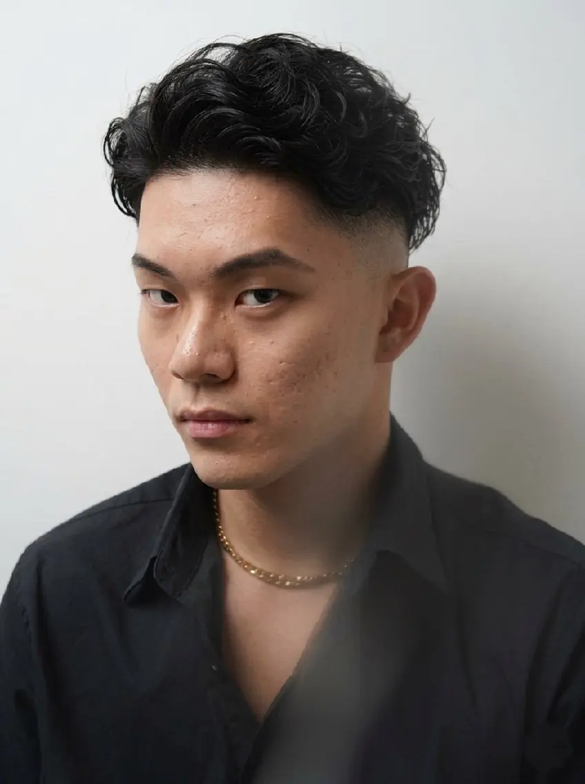 ショート パーマ メンズ フェードカット カット パーマ メンズ特化💈/ 長谷川翼のヘアスタイル