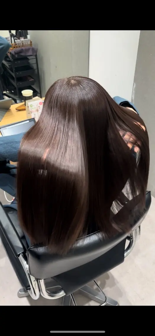セミロング カラー アクアカラー 髪質改善 トリートメント カット ヘアカラー トリートメント 髪質改善ヘアケア 艶髪特化/上田のヘアスタイル