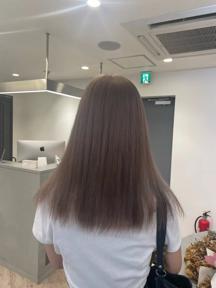 ロング ヘアカラー トリートメント ♡似合わせ ♡ハイトーン♡のヘアスタイル