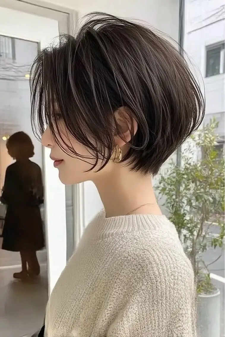 ショート カラー ヘアカラー 韓国×艶ハイトーンが かわいい✨️リオ🍒のヘアスタイル