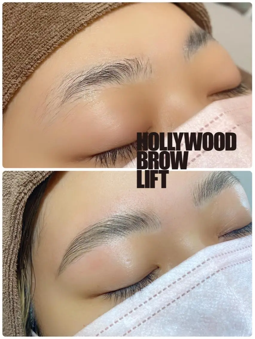 🆕【ハリウッドブロウリフト】(眉毛の毛流れ矯正パーマ+眉毛wax)の写真