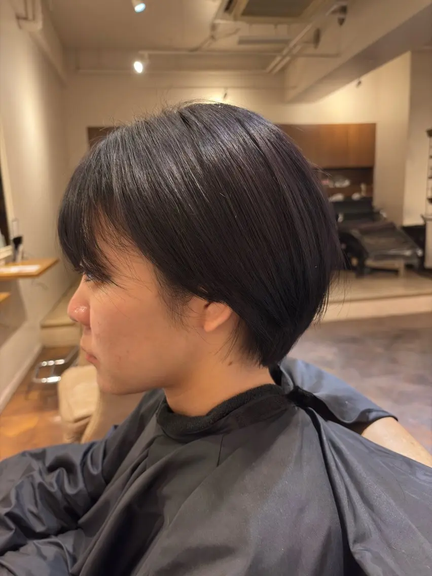 ショート ショートボブ ボブ ショートヘア カット 伊藤 利澄のヘアスタイル