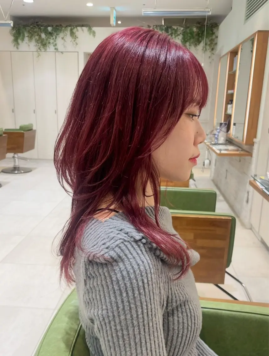 ロング カット ヘアカラー トリートメント 石渡このみ 🍊レイヤーカットのヘアスタイル