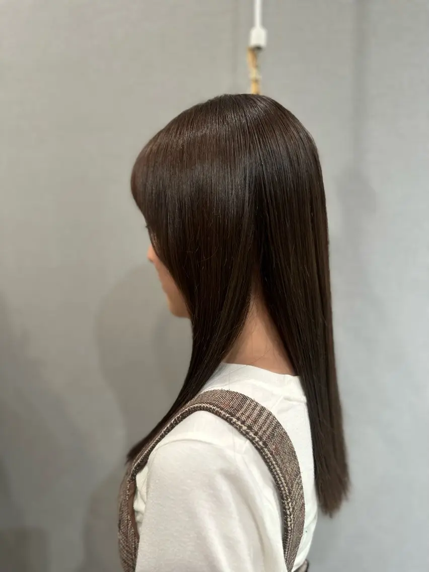 セミロング カット 縮毛矯正 K Harukaのヘアスタイル