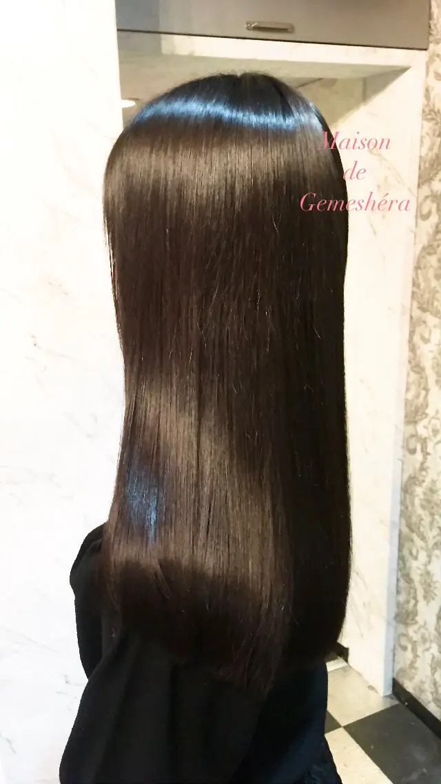 ロング 髪質改善 トリートメント 🗝髪質改善×カット 🪄Ji_yeongのヘアスタイル