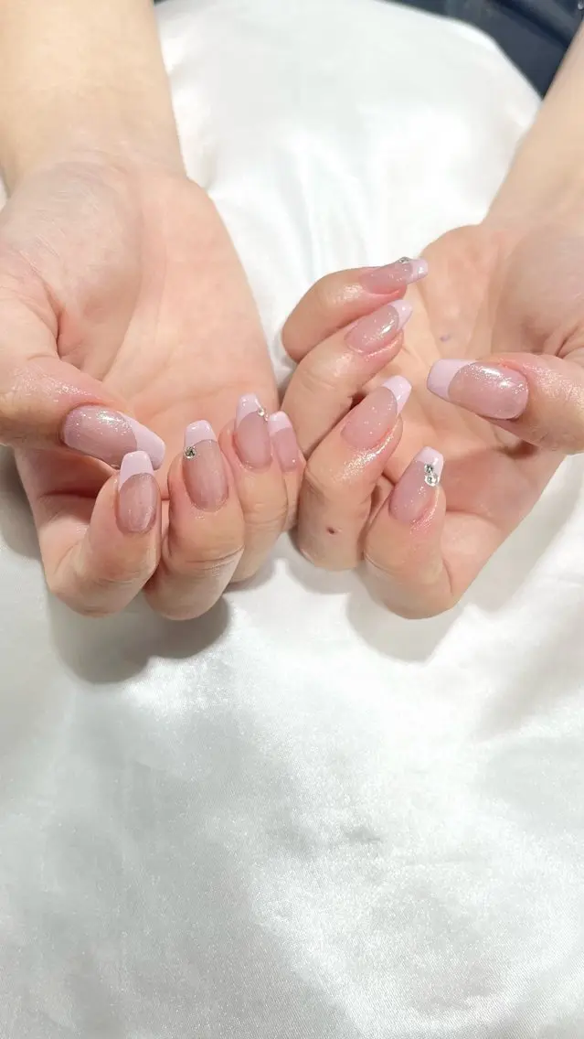 ネイル フレンチネイル ピンク ハンドネイル nailsister ただのネイルデザイン