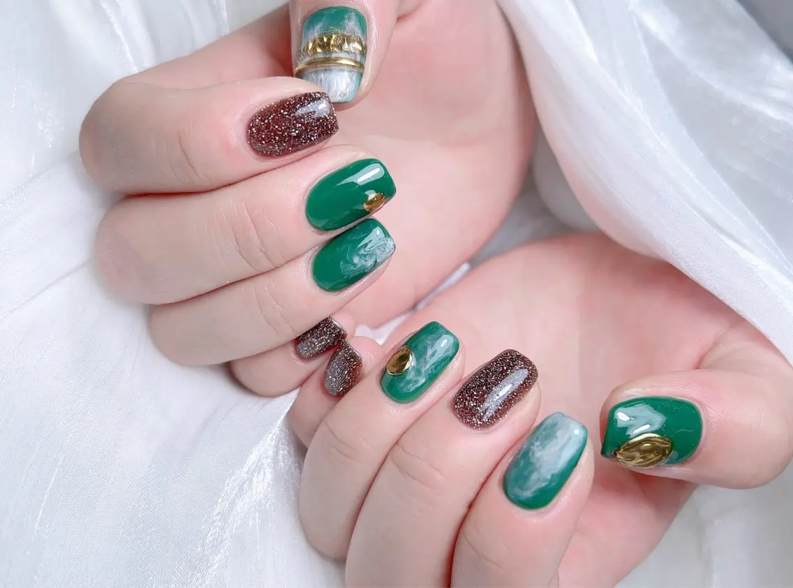 ネイル ハンドネイル M🌷nail 長さだし専門店のネイルデザイン